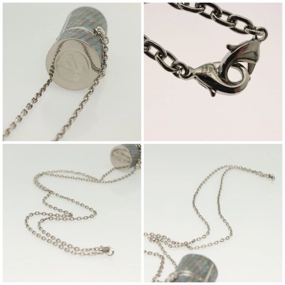 LOUIS VUITTON Monogram LV Pop Chain Lipstick Case Blue MP2536 LV Auth 136322 - Picture 16 of 16